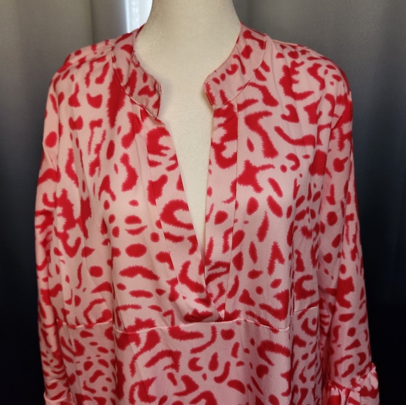 NWOT Ador hot pink leapord dress - Picture 2 of 4